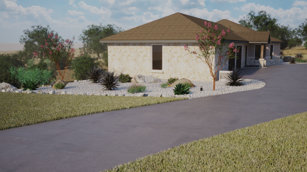 architectural rendering of New Landscaping - Burnet Texas