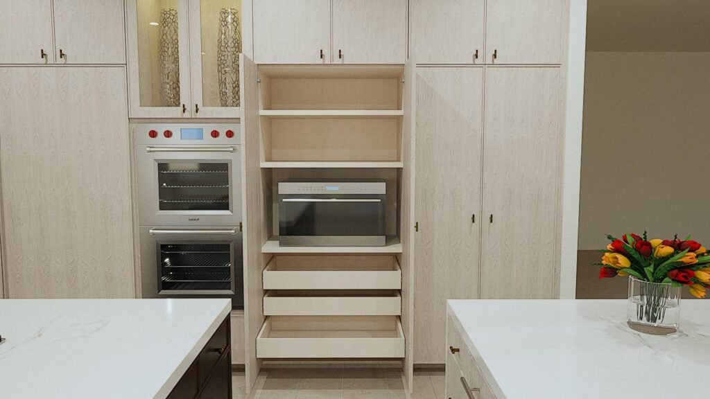 architectural rendering of Kitchen Remodel - Horeshoe Bay Texas (Cordi Woodworks)