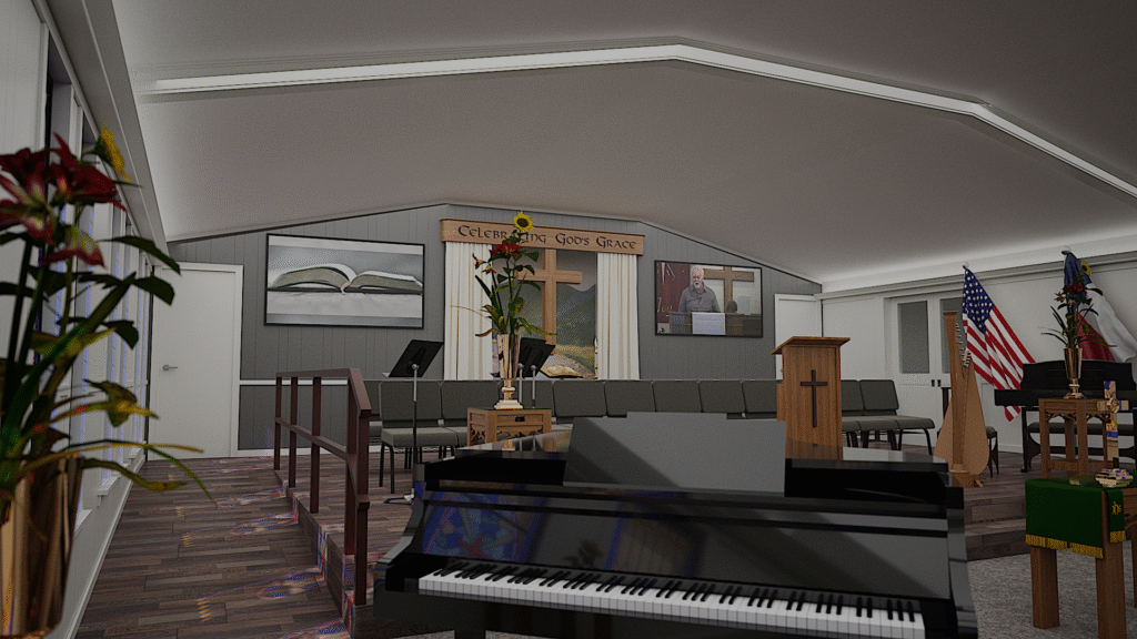 architectural rendering of Remodel of Kingsland Texas Church