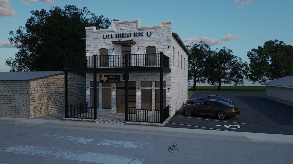 architectural rendering of Commercial building renovation burnet texas